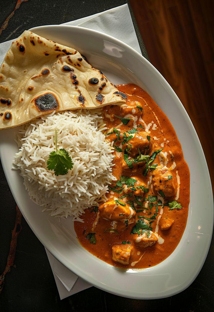 Butter Chicken Rice Bowl